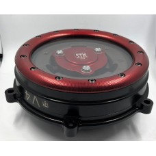 STM Clear Wet Clutch Cover For Ducati Panigale / Streetfighter / Multistrada V4 / S / Speciale - Sculptured Ring